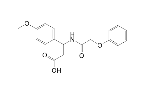 3-(4-Methoxyphenyl)-3-(2-phenoxyethanoylamino)propanoic acid