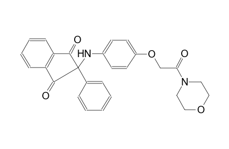 1H-indene-1,3(2H)-dione, 2-[[4-[2-(4-morpholinyl)-2-oxoethoxy]phenyl]amino]-2-phenyl-