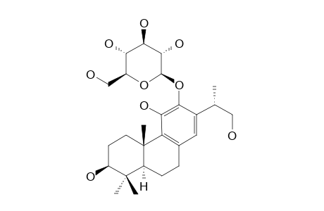 12-O-BETA-D-GLUCOPYRANOSYL-3,11,16-TRIHYDROXYABIETA-8,11,13-TRIENE