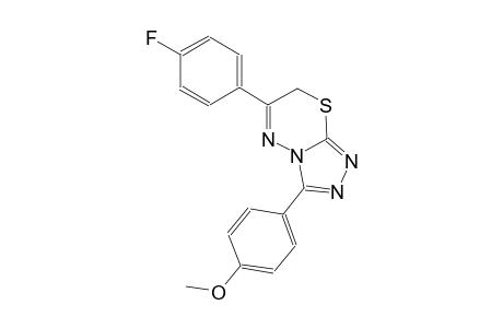 6-(4-fluorophenyl)-3-(4-methoxyphenyl)-7H-[1,2,4]triazolo[3,4-b][1,3,4]thiadiazine