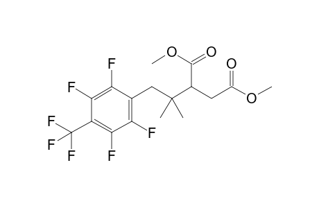 Dimethyl 2-(2-methyl-1-(2,3,5,6-tetrafluoro-4-(trifluoromethyl)phenyl)propan-2-yl)succinate