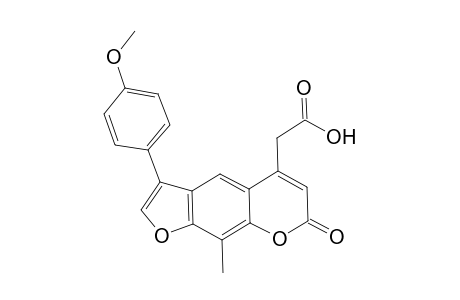 2-[3-(4-methoxyphenyl)-9-methyl-7-oxidanylidene-furo[3,2-g]chromen-5-yl]ethanoic acid
