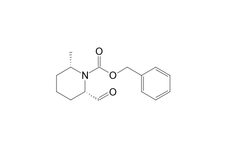 (2S,6S)-2-formyl-6-methyl-1-piperidinecarboxylic acid (phenylmethyl) ester
