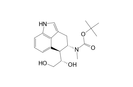 Carbamic acid, [5-(1,2-dihydroxyethyl)-1,3,4,5-tetrahydrobenz[cd]indol-4-yl]methyl-, 1,1-dimethylethyl ester, [4.alpha.,5.alpha.(S*)]-(.+-.)-