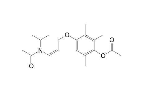 3-(2,3,5-trimethyl-4-acetoxyphenoxy)-1-(N-isopropyl-N-acetylamino)-propene