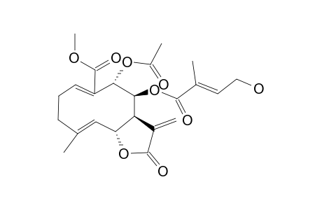 (3aS,4S,5S,6E,10E,11aR)-5-acetoxy-4-[(E)-4-hydroxy-2-methyl-but-2-enoyl]oxy-2-keto-10-methyl-3-methylene-3a,4,5,8,9,11a-hexahydrocyclodeca[d]furan-6-carboxylic acid methyl ester