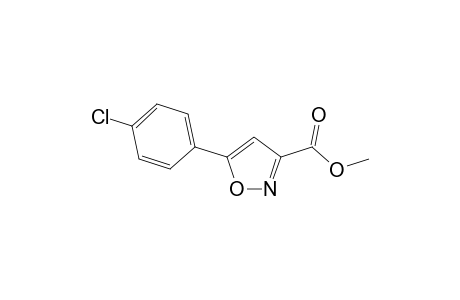 Isoxazole-3-carboxylic acid, 5-(4-chlorophenyl)-, methyl ester