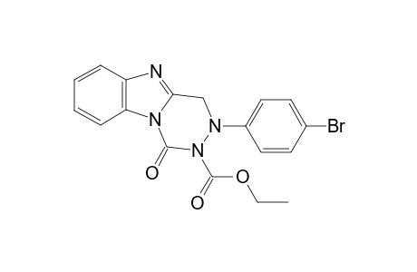 1-oxo-3-p-bromophenyl-3,4-dihydrobenzo[4,5]imidazo[1,2-d][1,2,4]triazine-2(1H)-formic acid ethyl Ester