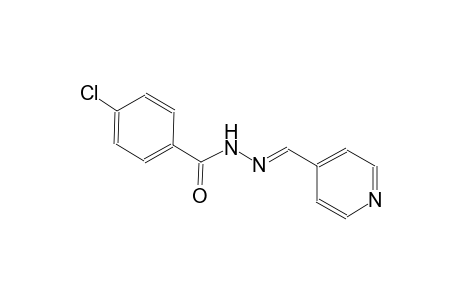 4-chloro-N'-[(E)-4-pyridinylmethylidene]benzohydrazide