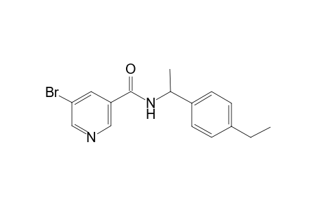 Pyridine-3-carboxamide, 5-bromo-N-[1-(4-ethylphenyl)ethyl]-