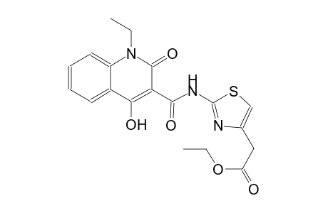 ethyl (2-{[(1-ethyl-4-hydroxy-2-oxo-1,2-dihydro-3-quinolinyl)carbonyl]amino}-1,3-thiazol-4-yl)acetate