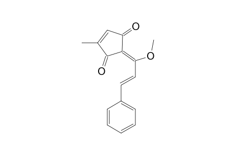 CORUSCANONE-A;2-(1-METHOXY-3-PHENYL-2-PROPENYLIDENE)-4-METHYLCYCLOPENT-4-ENE-1,3-DIONE;ISOMER-1B