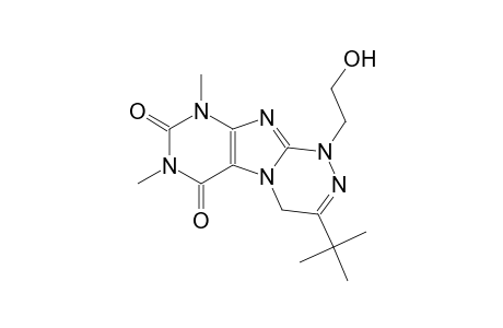 [1,2,4]triazino[3,4-f]purine-6,8(7H,9H)-dione, 3-(1,1-dimethylethyl)-1,4-dihydro-1-(2-hydroxyethyl)-7,9-dimethyl-