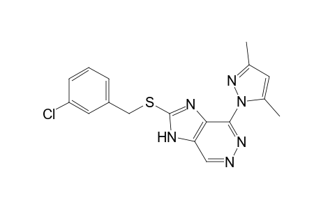 2-[(3-chlorobenzyl)thio]-4-(3,5-dimethylpyrazol-1-yl)-1H-imidazo[4,5-d]pyridazine