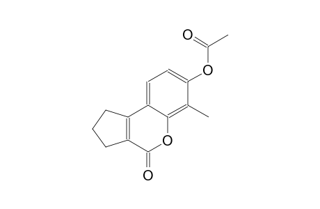 6-methyl-4-oxo-1,2,3,4-tetrahydrocyclopenta[c]chromen-7-yl acetate