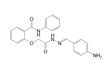2-{[(4'-Aminobenzylidene)-hydrazinocarbonyl]methoxy}-N-phenylbenzamide