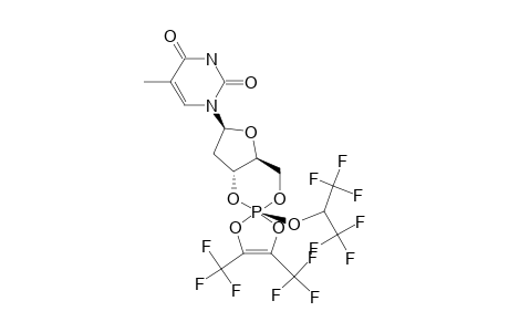 CIS-THYMIDINE-3',5'-CYCLIC-1,1,1,3,3,3-HEXAFLUOROISOPROPYL-PHOSPHITE-HEXAFLUOROBIACETYL-ADDUCT