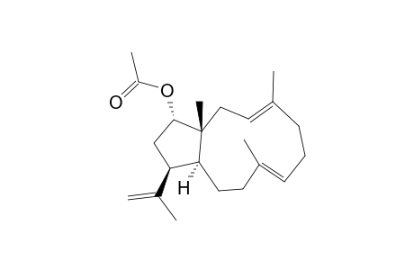 (1R,3E,7E,11S,12S,14S)-14-Acetoxy-3,7,18-dolabellatriene