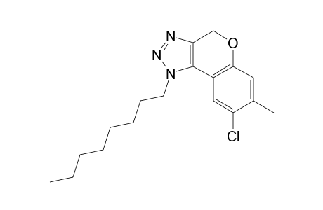 8-Chloro-7-methyl-1-n-octyl-1,4-dihydrochromeno[4,3-d]-1,2,3-triazole