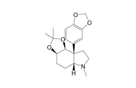 (3aS,4S,5R,7aR)-Octahydro-4,5-O-isopropylidenedioxy-1-methyl-3a-(3,4-methylenedioxy)phenylindole