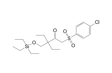 3,3-Diethyl-4-triethylsiloxy-1-[(4-chlorophenyl)sulfonyl]-2-butanone