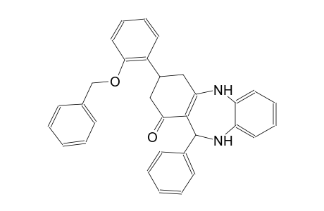 3-[2-(benzyloxy)phenyl]-11-phenyl-2,3,4,5,10,11-hexahydro-1H-dibenzo[b,e][1,4]diazepin-1-one