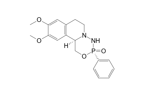 cis-9,10-dimethoxy-3-phenyl-4,6,7,11b-tetrahydro-1H-[1,3,4,2]oxadiazaphosphinino[5,4-a]isoquinoline 3-oxide
