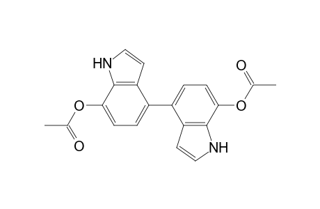 [4,4'-Bi-1H-indole]-7,7'-diol, diacetate (ester)