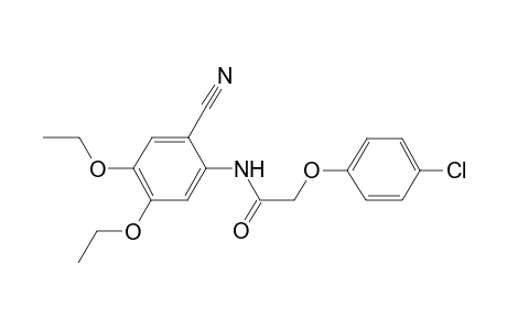 2-(4-Chlorophenoxy)-N-(2-cyano-4,5-diethoxyphenyl)acetamide