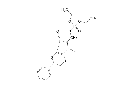 5,6-dihydro-N-(mercaptomethyl)-5-phenyl-p-dithiin-2,3-dicarboximide, S-ester with O,O-diethyl phosphorothioate