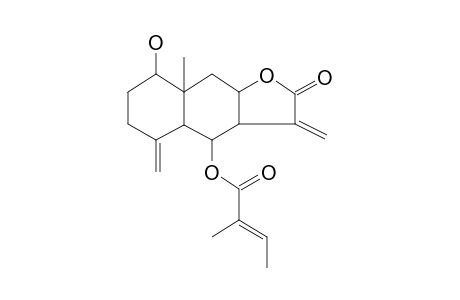 2-Butenoic acid, 2-methyl-, dodecahydro-8-hydroxy-8A-methyl-3,5-bis(methylene)-2-oxonaphtho[2,3-B]furan-4-yl ester, [3ar-[3A.alpha.,4.alpha.(Z),4A.alpha.,8.beta.,8A.beta.,9A.beta.]]-