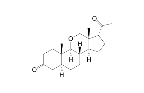 11-Oxapregnane-3,20-dione, (5.alpha.,17.alpha.)-