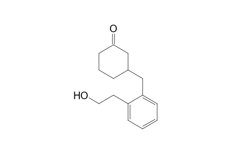 3-[2-(2-Hydroxyethyl)benzyl]cyclohexanone