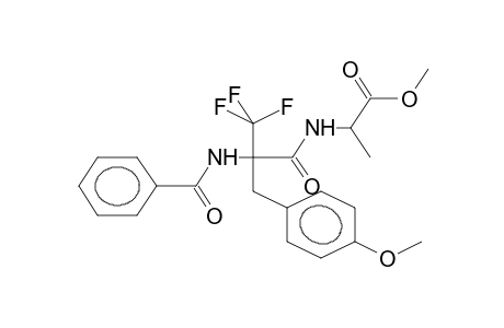 2-BENZAMIDO-2-TRIFLUOROMETHYL-3-(4-METHOXYPHENYL)-N-(1-METHOXYCARBONYLETHYL)PROPIONAMIDE (DIASTEREOMER MIXTURE)