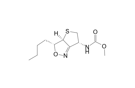 Carbamic acid, (3-butyl-3,3a,5,6-tetrahydrothieno[3,2-c]isoxazol-6-yl)-, methyl ester, [3R-(3.alpha.,3a.alpha.,6.alpha.)]-