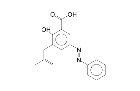 2-Hydroxy-3-(2-methyl-2-propenyl)-5-[phenyldiazenyl]benzoic acid