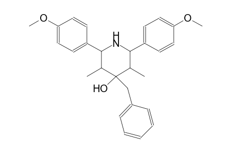 4-benzyl-2,6-bis(4-methoxyphenyl)-3,5-dimethyl-4-piperidinol