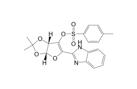 Furo[2,3-d]-1,3-dioxol-6-ol, 5-(1H-benzimidazol-2-yl)-3a,6a-dihydro-2,2-dimethyl-, 4-methylbenzenesulfonate (ester), (3aR-cis)-