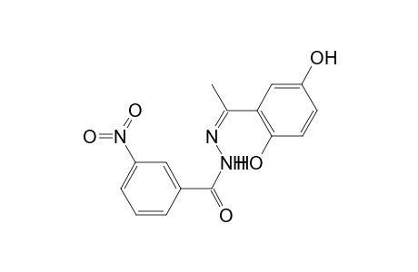 Benzhydrazide, 3-nitro-, n2-[1-(2, 5-dihydroxyphenyl)ethylideno]-