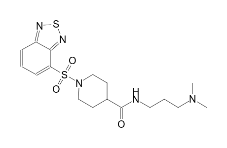 1-(2,1,3-benzothiadiazol-4-ylsulfonyl)-N-[3-(dimethylamino)propyl]-4-piperidinecarboxamide