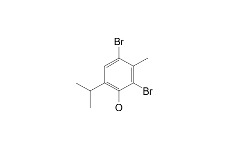 2,4-dibromo-3-methyl-6-propan-2-ylphenol