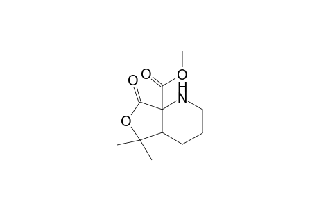 Methyl (4aRS,7aRS)-1,2,3,4,4a,5-hexahydro-5,5-dimethyl-7-oxofurano[3,4-b]pyridine-7a(7H)-carboxylate