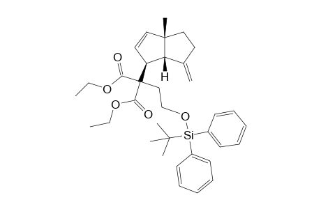 2-[(1S,3aS,6aS)-3a-methyl-6-methylene-1,4,5,6a-tetrahydropentalen-1-yl]-2-[2-[tert-butyl(diphenyl)silyl]oxyethyl]malonic acid diethyl ester