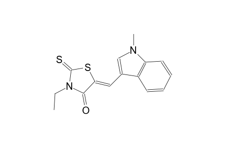 4-thiazolidinone, 3-ethyl-5-[(1-methyl-1H-indol-3-yl)methylene]-2-thioxo-, (5Z)-