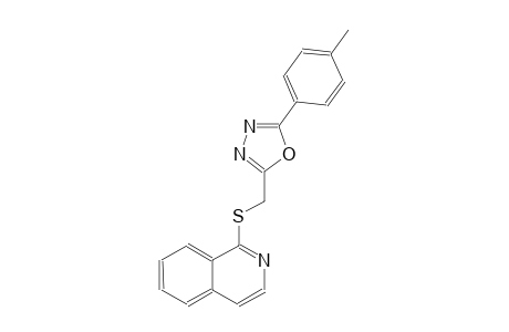 isoquinoline, 1-[[[5-(4-methylphenyl)-1,3,4-oxadiazol-2-yl]methyl]thio]-