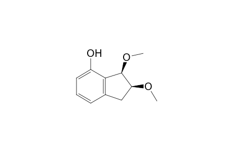 1H-Inden-4-ol, 2,3-dihydro-2,3-dimethoxy-, cis-