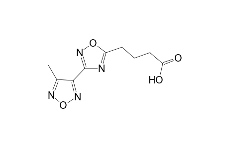 4-[3-(4-methyl-1,2,5-oxadiazol-3-yl)-1,2,4-oxadiazol-5-yl]butanoic acid