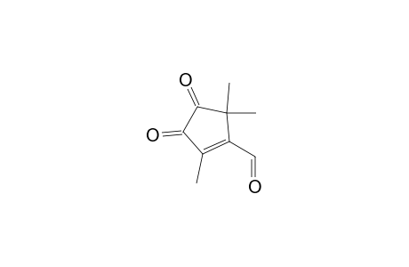 2,5,5-trimethyl-3,4-bis(oxidanylidene)cyclopentene-1-carbaldehyde