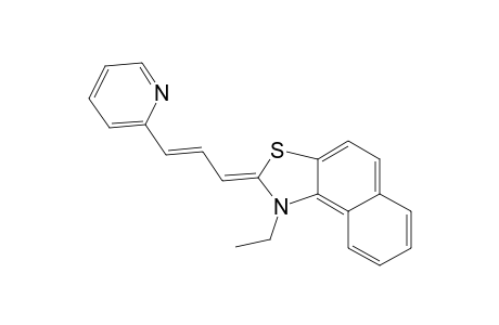 Naphtho[1,2-d]thiazole, 1-ethyl-1,2-dihydro-2-[3-(2-pyridinyl)-2-propen-1-ylidene]-
