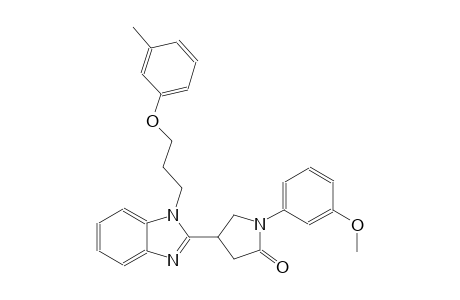 1-(3-methoxyphenyl)-4-{1-[3-(3-methylphenoxy)propyl]-1H-benzimidazol-2-yl}-2-pyrrolidinone